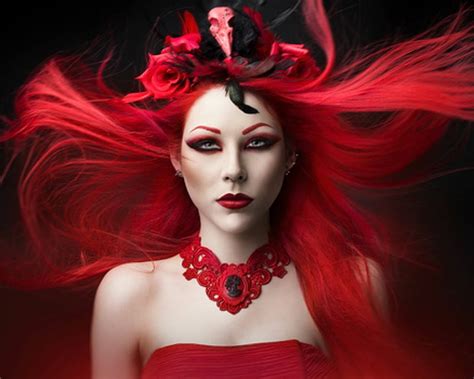 720p Free Download Red Passion Hair Red Face Woman Hd Wallpaper Peakpx