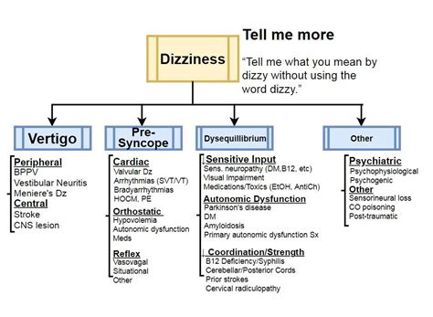 Dizziness Differential Diagnosis Framework Tell Grepmed