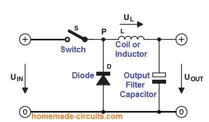 Simple Buck Converter Circuits Using Transistors Homemade Circuit Projects