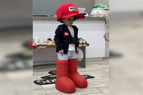 Hasbulla Becomes Latest Celebrity To Try Out The Viral Big Red Boots