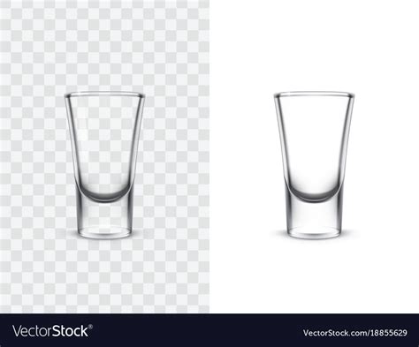 Realistic Shot Glasses Royalty Free Vector Image