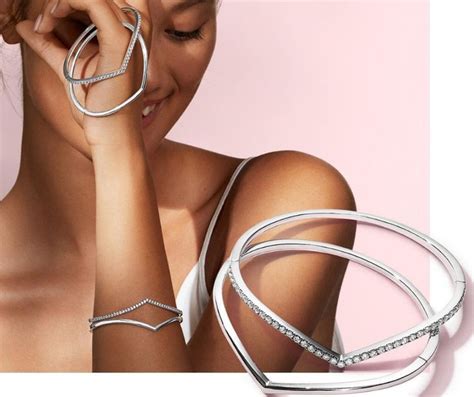 Explore PANDORA S NEW Wishbone Bangles Stack These In Different