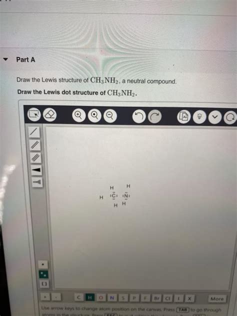 Solved Part A Draw The Lewis Structure Of CH NH A Neutral Chegg Com