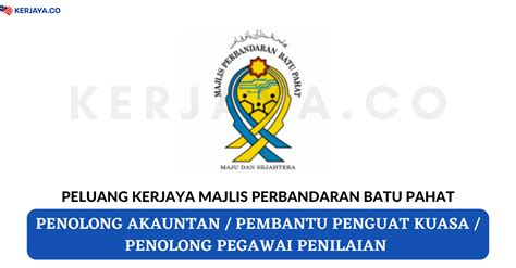 Kerja kini pejabat daerah tangkak. Jawatan Kosong Terkini Majlis Perbandaran Batu Pahat ...