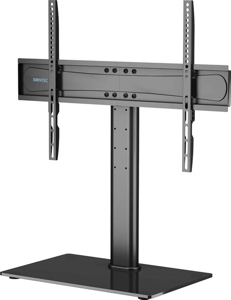 Bontec Universal Table Top Pedestal Tv Stand With Bracket For 32 65