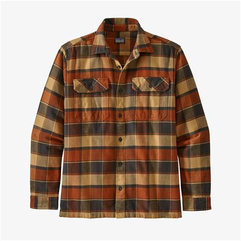 Patagonia Mens Long Sleeved Fjord Flannel Shirt