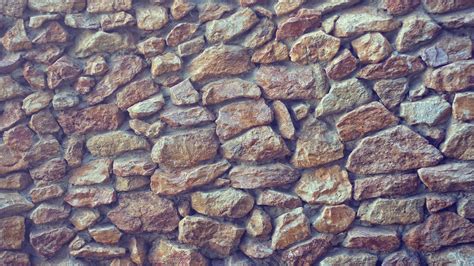 Wallpaper Rock Cobblestone Stones Wood Pattern Texture Brick