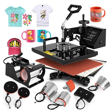8 In 1 Heat Press Machine For T Shirts 12x15 Combo Kit Sublimation