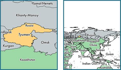 Tyumen Oblast Administrative Region Russia Map Of Tyumen Oblast Ru