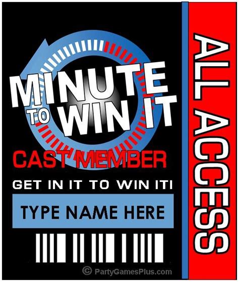 Minute to win it with free printable. Minute to Win It Party Supplies, Printables, and ...
