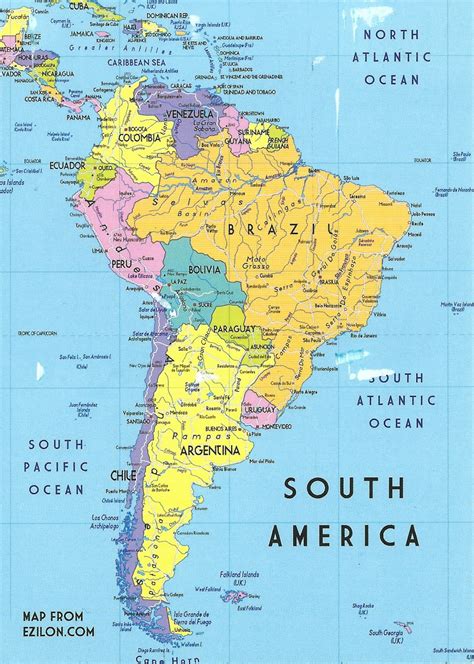 My Postcard Page Argentina ~ South America Map