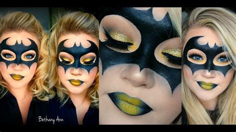 Batman Mask Halloween Makeup Tutorial Bethanyannbeauty Youtube