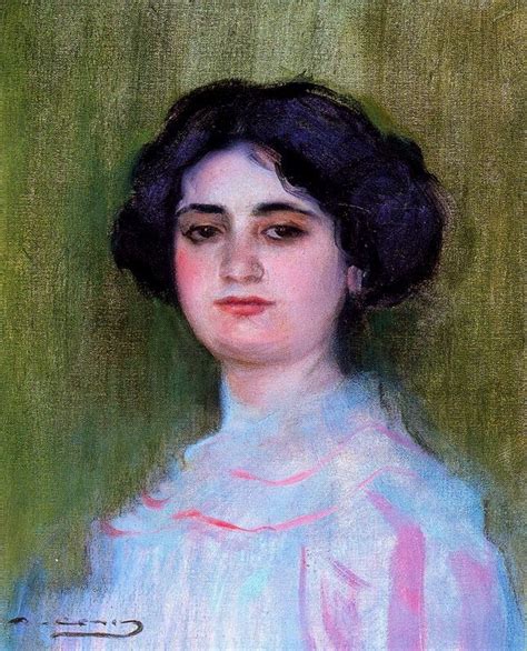 Ramon Casas Carbó España 1866 1932 Portrait Spanish Art Spanish