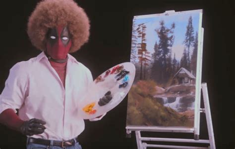 Happy Trees The First Deadpool 2 Teaser Parodies Bob Ross Boing