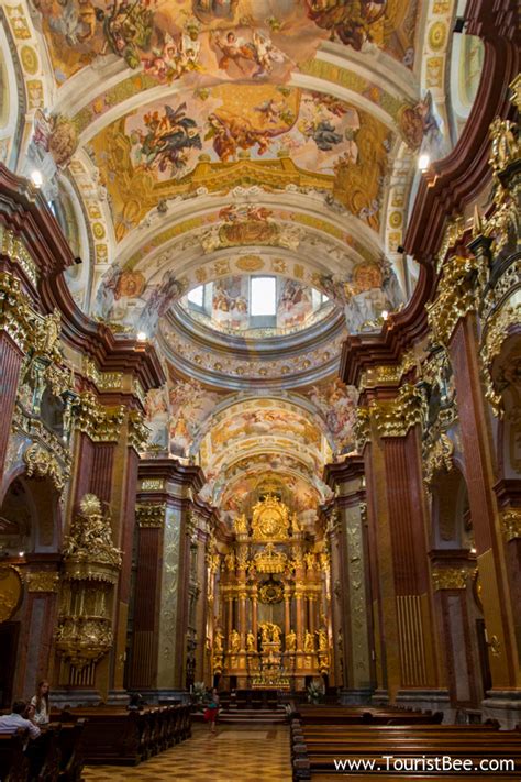 Melk Austria The Amazingly Detailed Interior Of The Melk Abbey The