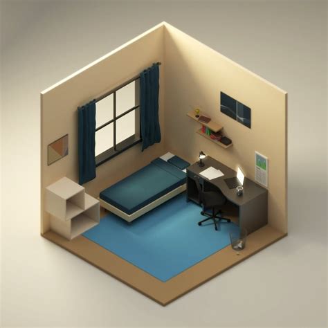 Isometric Bedroom By Halcyon Design Game Room Design House