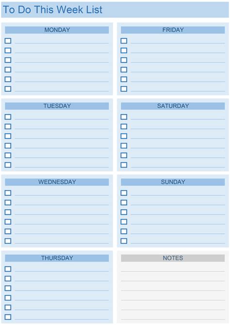 Daily To Do List Templates For Excel