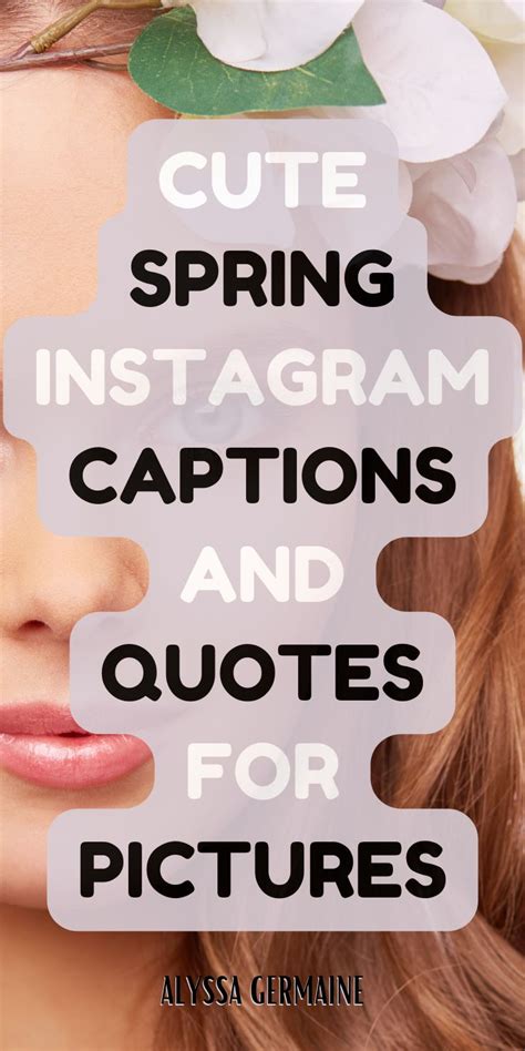 A Woman With Flowers In Her Hair And The Words Cute Spring Instagrams