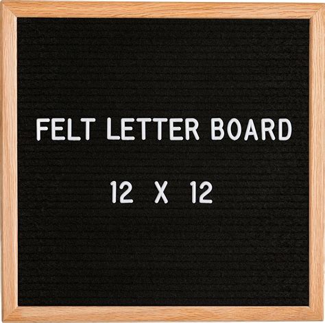 Black Felt Letter Board 12 X 12 Comes With Stand Wall