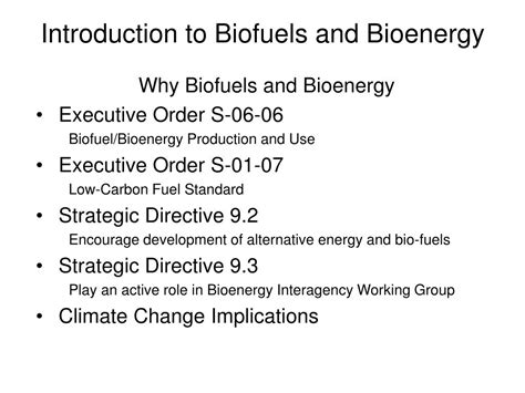 Ppt Introduction To Biofuels And Bioenergy Powerpoint Presentation