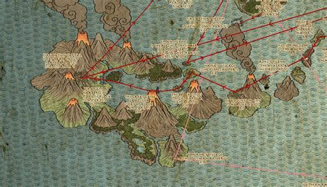 A Well Detailed Map To The Fire Nation Very Hard To Come By Firenation