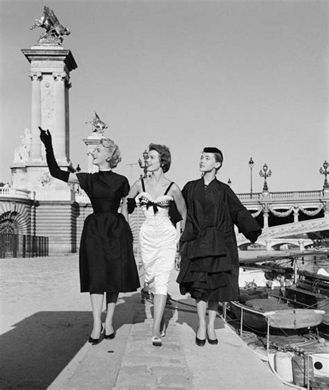 Mark Shaw Three Girls In Dior Wave Paris Photograph