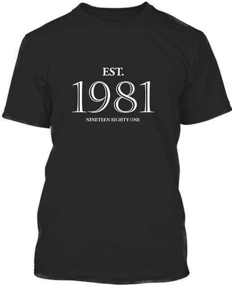 Est Established Since 1981 40th Birthday T Shirt 2021 T