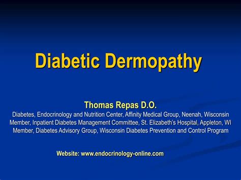 Ppt Diabetic Dermopathy Powerpoint Presentation Free Download Id
