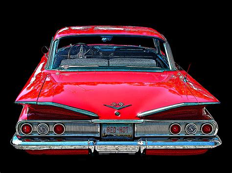 1960 Chevy Impala Rear View Photograph By Samuel Sheats