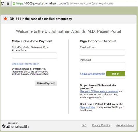 Athena Health Patient Portal