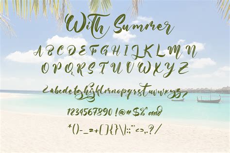With Summer Free Fonts Script And Handwritten Fonts