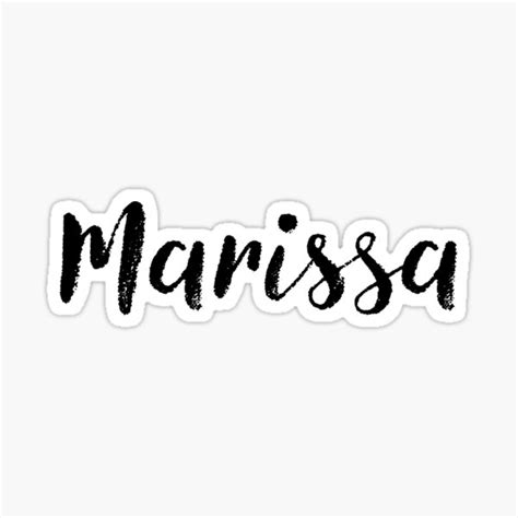 Marissa Name Stickers Tees Birthday Sticker For Sale By Klonetx Redbubble