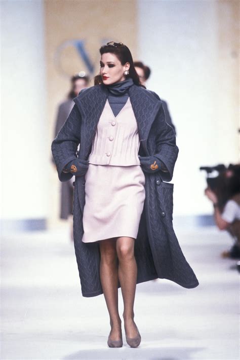 Valentino Runway Show Fall Winter 1989 Fashion Carla Bruni High