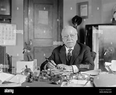 Samuel Gompers Sitting Behind A Desk Ca 1923 Stock Photo Alamy