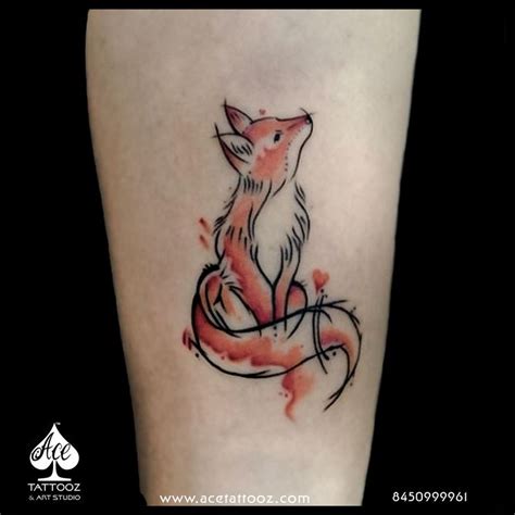 Best Tattoo Studio In Mumbai Ace Tattooz Small Fox Tattoo Fox