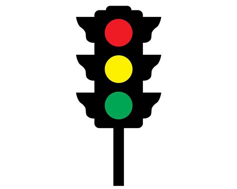 A Traffic Light That Is Red Yellow And Green
