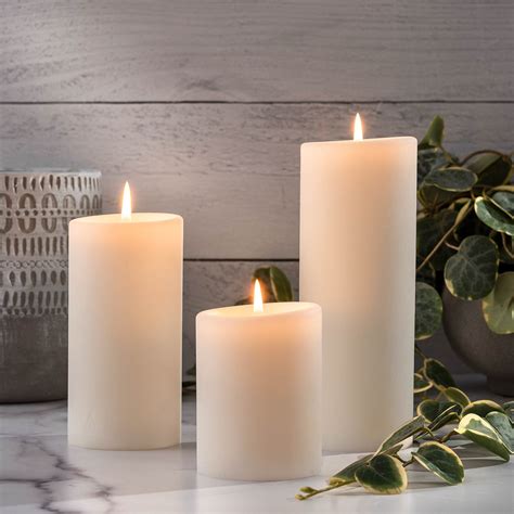 Lucid Candle Natural Pillar Candles