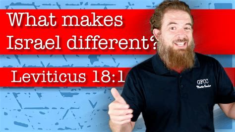 What Makes Israel Different Leviticus 181 5 Youtube