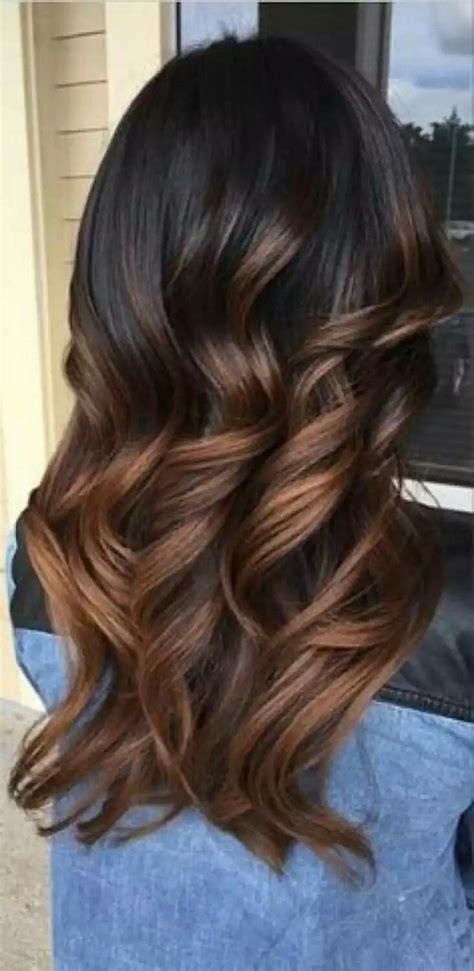 Ombré Du Brun Foncé Au Brun Acajou Hair Styles Ombre Hair Extensions