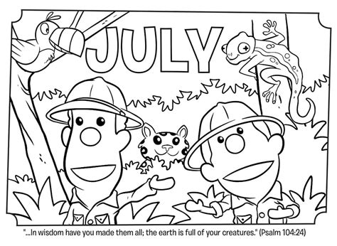 July To Print Coloring Page Download Print Or Color Online For Free