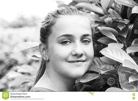 beautiful girl in summer park stock image image of portrait summer 74206907
