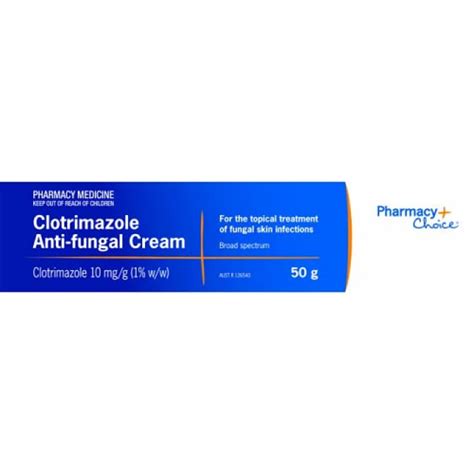 Buy Pharmacy Choice Clotrimazole Antifungal Cream 50g Online