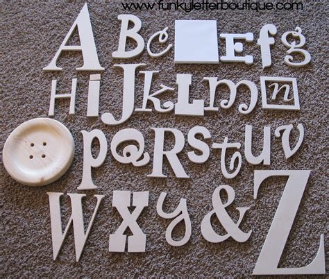 The Funky Letter Boutique Diy Wooden Letters And Home Decor Available