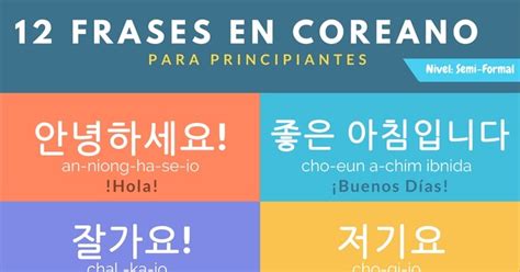 12 Frases En Coreano Para Principiantes Coreano Es Lo Mío