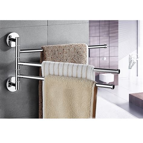 Towel Bars Hardware Bathroom Hardware Swivel Towel Rack 2 Packs Wall