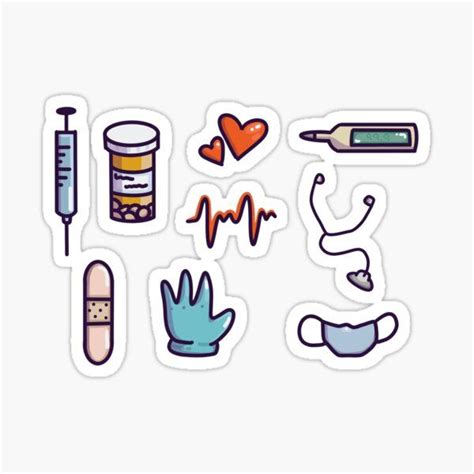 Doctornurse Medical Stickers Sticker By Batterycatt Medical Stickers