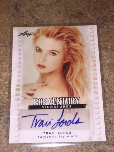 Traci Lords 2011 Leaf Pop Century Auto Autograph Card Porn Actress