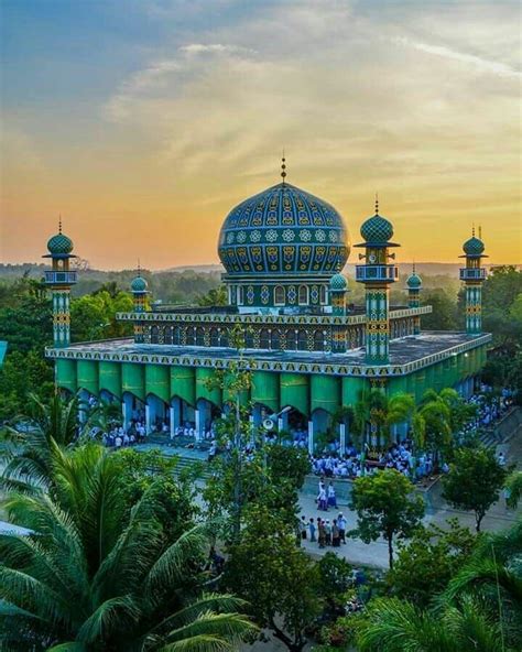 Masjid Pp Sunan Drajat Lamongan Arsitektur Islami Arsitektur