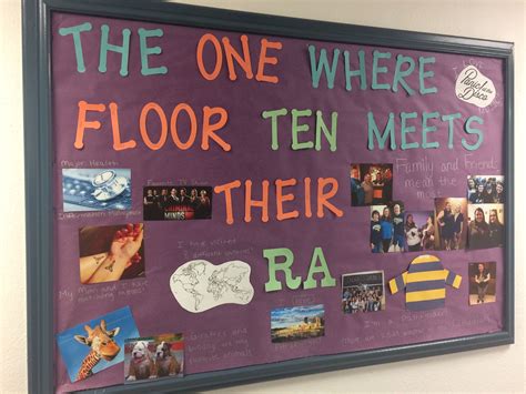 Meet Your Ra Friends Theme Resident Assistant Door Decs Resident Assistant Res Life Door Decs