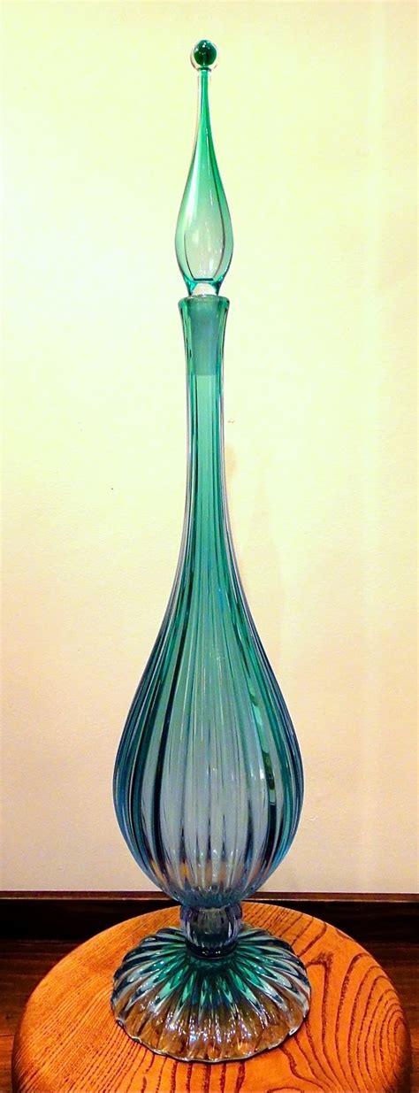 Barbini Genie Bottle Murano Italy Circa 1950 S Mid Century Art Glass Glass Art Gorgeous Glass